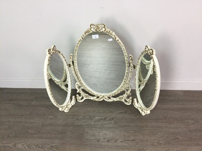 Lot 533 - A MODERN TRIPTYCH MIRROR