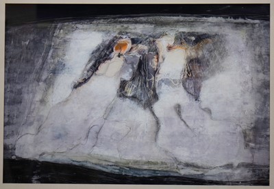 Lot 244 - BETWEEN THE ELEMENTS, A MIXED MEDIA BY JOAN PALMER