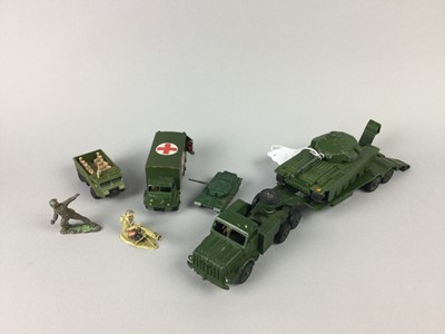 Lot 548 - A COLLECTION OF DINKY AND OTHER MODEL ARMY VEHICLES