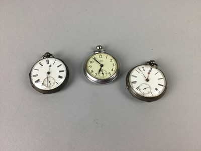 Lot 560 - A LOT OF THREE POCKET WATCHES