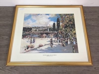 Lot 621 - A FRAMED PHOTOGRAPHIC PRINT AFTER JAMES KAY AND THREE OTHER PRINTS