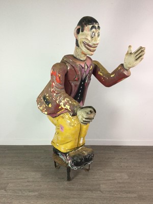 Lot 1142 - A LARGE ORIGINAL PAINTED FAIRGROUND FIGURE FROM 'THE PARACHUTE RIDE'