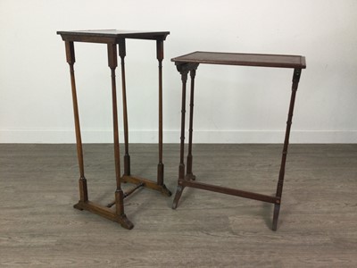 Lot 170 - A LOT OF TWO MAHOGANY OCCASIONAL TABLES