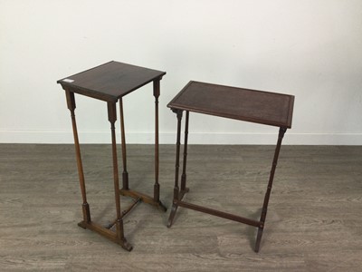Lot 170 - A LOT OF TWO MAHOGANY OCCASIONAL TABLES
