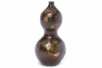 Lot 892 - EARLY 20TH CENTURY JAPANESE BRONZE DOUBLE...