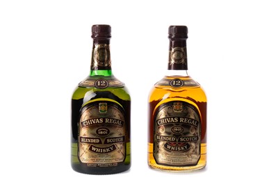Lot 17 - TWO BOTTLES OF CHIVAS REGAL AGED 12 YEARS