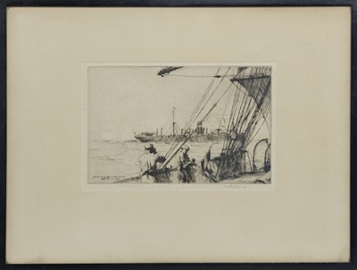 Lot 319 - DONALDSON, SOUTH AMERICAN LINER AT SEA, AN ETCHING BY ARTHUR BRISCOE
