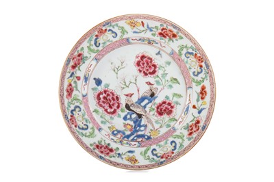 Lot 1066 - AN 18TH CENTURY CHINESE FAMILLE ROSE DISH