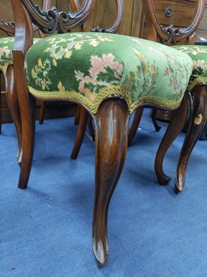 Lot 96 - A SET OF FOUR VICTORIAN DRAWING ROOM CHAIRS