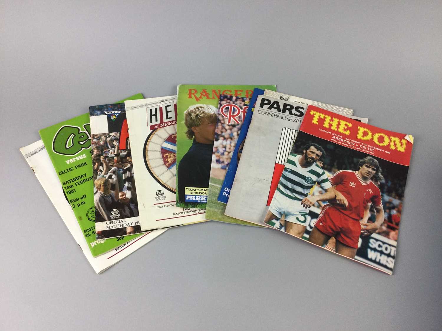 Lot 99 - A COLLECTION OF 1980S SCOTTISH CLUB FOOTBALL PROGRAMMES