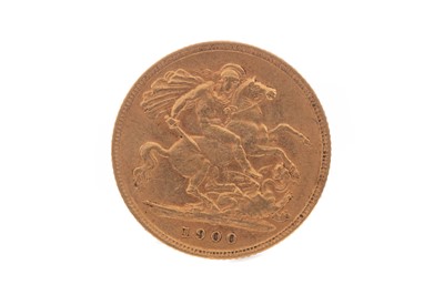 Lot 61 - A VICTORIA GOLD HALF SOVEREIGN DATED 1900