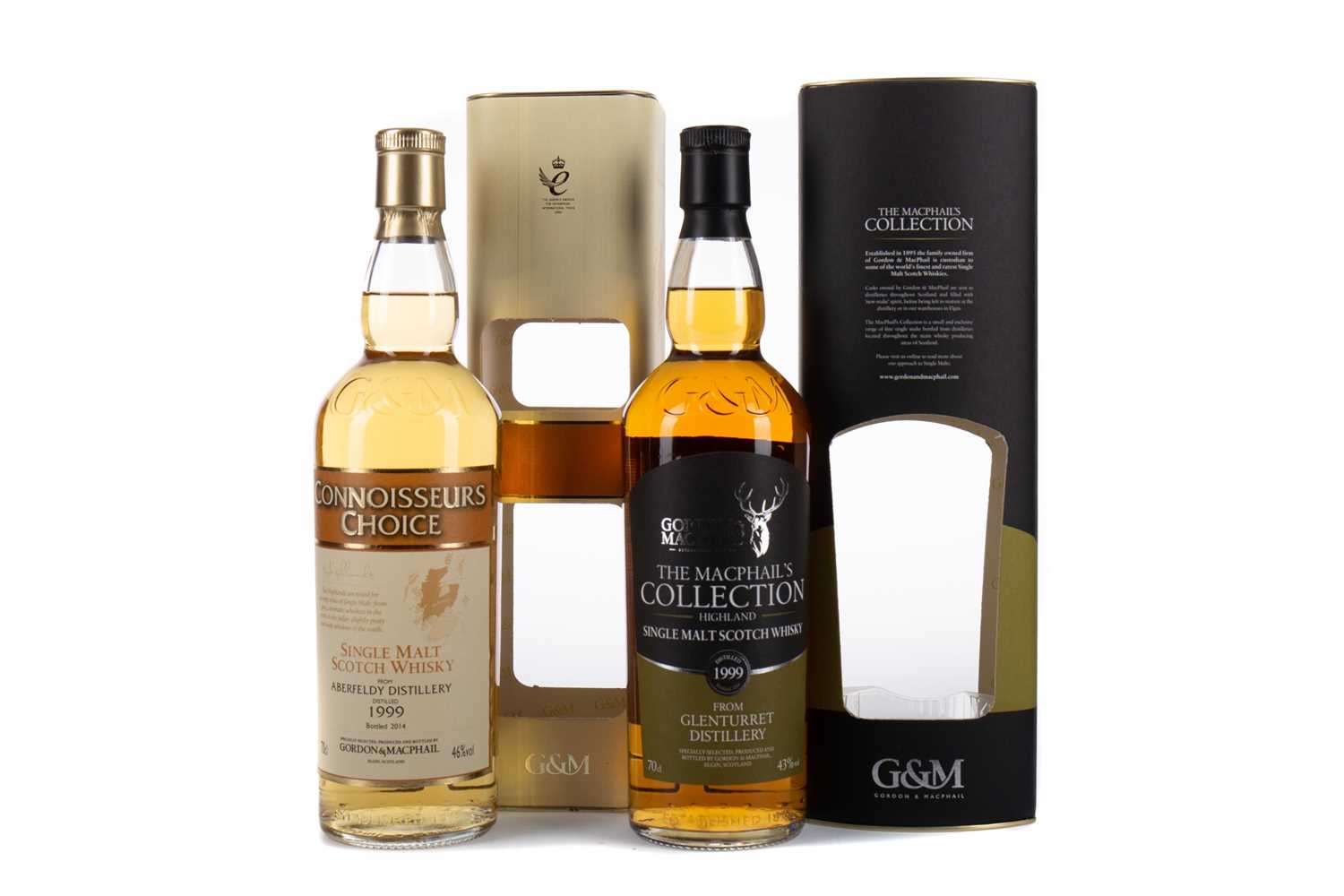 Lot 48 - ABERFELDY 1999 CONNOISSEURS CHOICE, AND GLENTURRET 1999 MACPHAIL'S COLLECTION