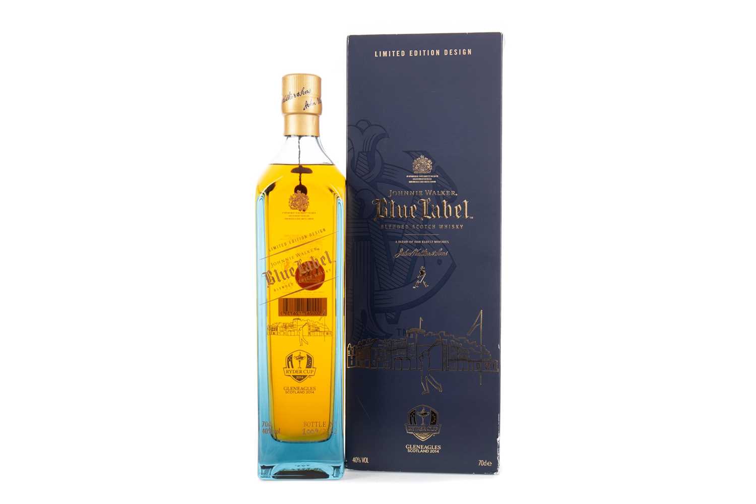 Lot 54 - JOHNNIE WALKER BLUE LABEL RYDER CUP GLENEAGLES 2014 EDITION