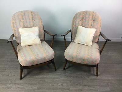 Lot 224 - A PAIR OF ERCOL ARMCHAIRS