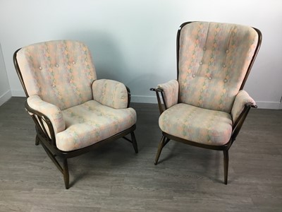 Lot 225 - A PAIR OF ERCOL ARMCHAIRS