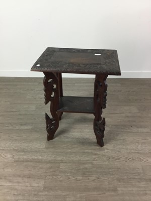 Lot 233 - AN EASTERN HARDWOOD OCCASIONAL TABLE