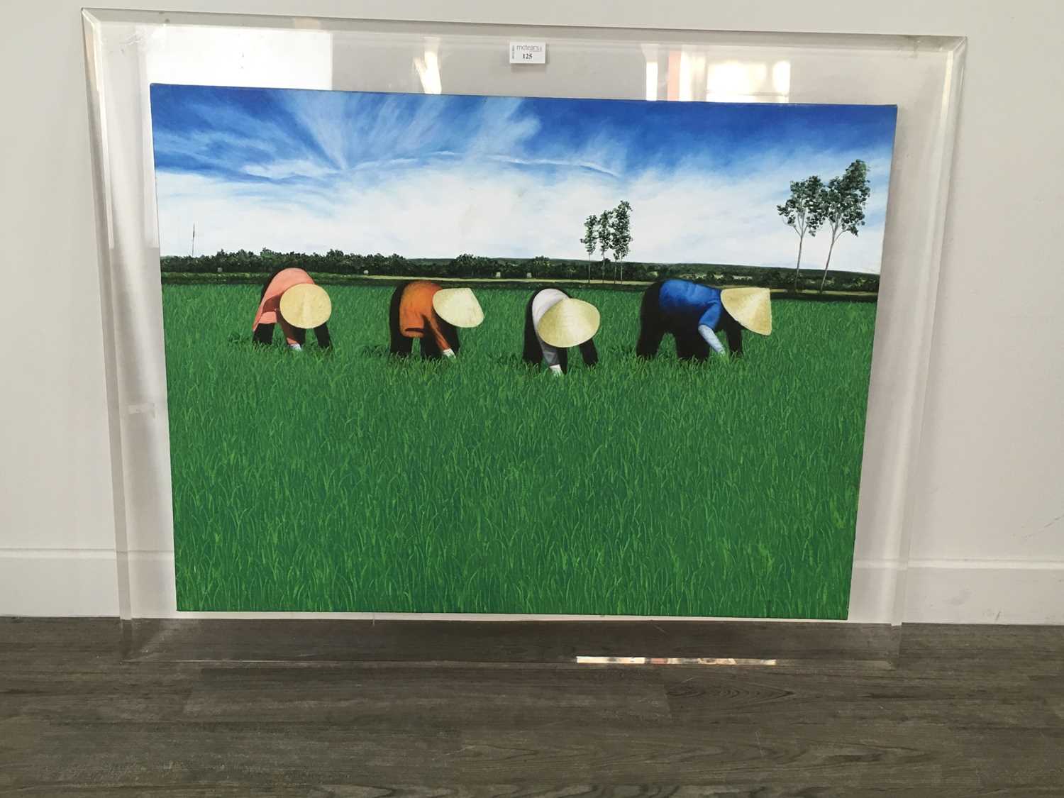 Lot 125 - IN THE RICE PADDIES, AN OIL