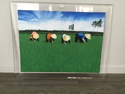 Lot 125 - IN THE RICE PADDIES, AN OIL