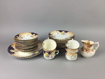 Lot 326 - A LOT OF TWO LATE VICTORIAN FLORAL DECORATED TEA SERVICES