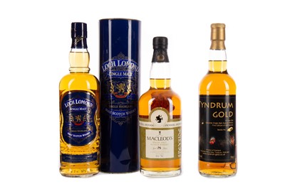 Lot 114 - TYNDRUM GOLD 15 YEARS OLD, MACLEOD'S SPEYSIDE AGED 8 YEARS, AND LOCH LOMOND