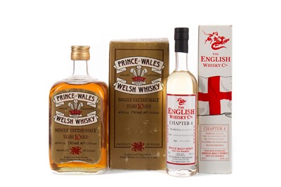 Lot 43 - PRINCE OF WALES 10 YEAR OLD AND THE ENGLISH WHISKY CO. CHAPTER 4