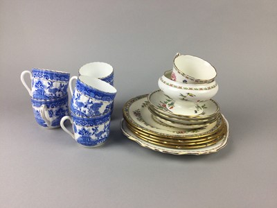 Lot 334 - A ROSYLN CHINA 'WILLOW' PATTERN TEA SERVICE AND A PAGODA PATTERN SERVICE
