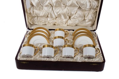 Lot 812 - A CASED EARLY 20TH CENTURY MINTONS COFFEE SET