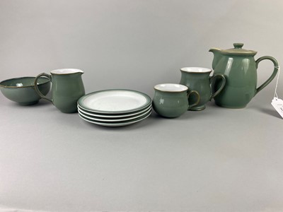 Lot 243 - A DENBY PART TEA AND DINNER SERVICE AND OTHER DENBY SIDE PLATES