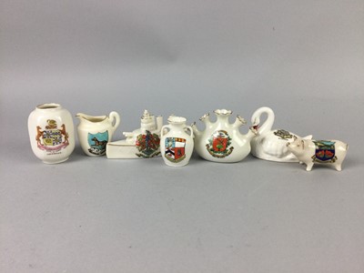 Lot 107 - A COLLECTION OF CRESTED CERAMICS