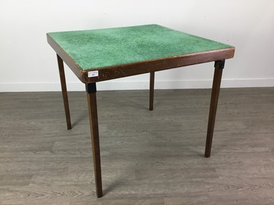 Lot 403 - AN OAK CARD TABLE