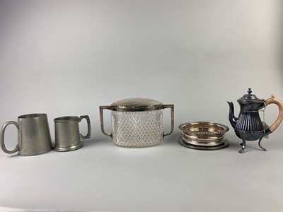 Lot 392 - A SILVER PLATED CAFE AU LAIT AND OTHER PLATED ITEMS