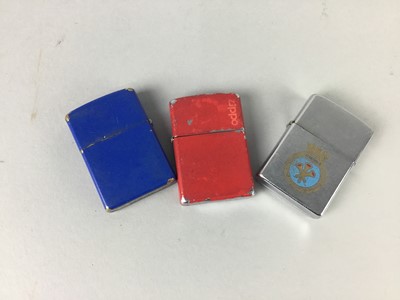 Lot 365 - THREE ZIPPO LIGHTERS