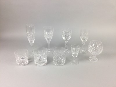 Lot 456 - A LOT OF CRYSTAL BRANDY GLASSES AND OTHER GLASSES