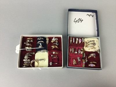 Lot 434 - A COLLECTION OF DRESS RINGS