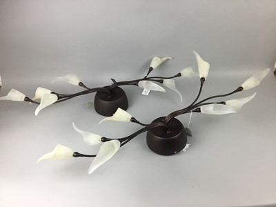 Lot 444 - A PAIR OF MODERN CEILING LIGHTS