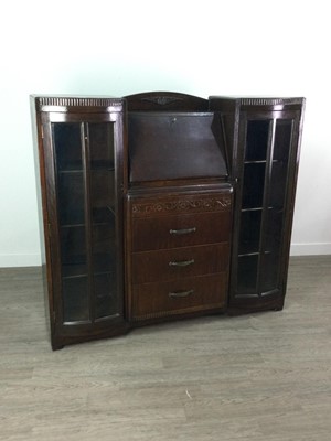 Lot 483 - A 20TH CENTURY MAHOGANY SECRETAIRE BOOKCASE