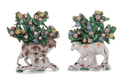 Lot 790A - A PAIR OF EARLY 19TH CENTURY STAFFORDSHIRE BOCAGE GROUPS