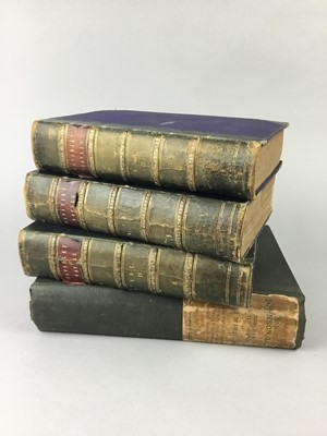 Lot 596 - SIX VOLUMES OF ROBERT BURNS, ALONG WITH OTHER BOOKS