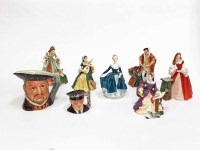 Lot 1178 - SIX ROYAL DOULTON FIGURES AND TWO CHARACTER...