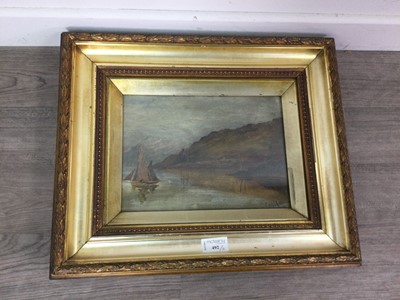 Lot 492 - LOCH SCENE BY H CRAWFORD AND ANOTHER PICTURE