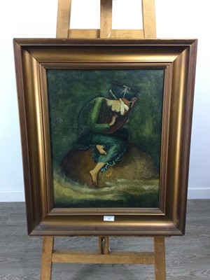 Lot 494 - AN OIL PAINTING