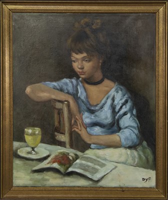 Lot 143 - READING, AN OIL IN THE MANNER OF MARCEL DYF