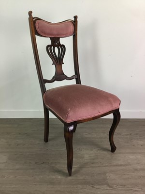 Lot 100 - A PAIR OF OAK TUB CHAIRS AND A SINGLE CHAIR