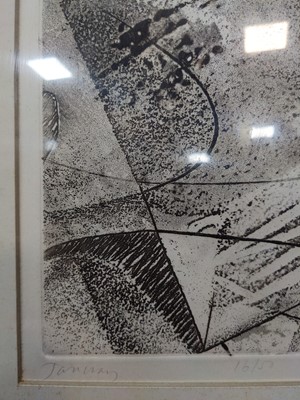 Lot 163 - JANUARY, AN ETCHING BY PHILIP REEVES