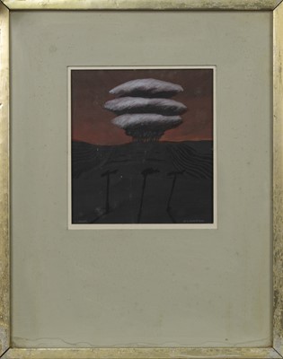 Lot 166 - THREE CLOUDS, A MIXED MEDIA BY WILL MACLEAN