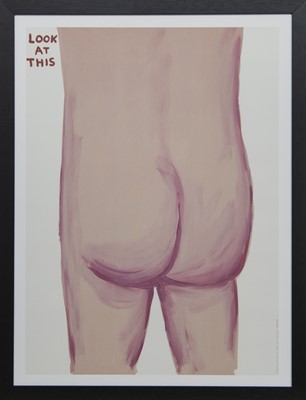 Lot 186 - LOOK AT THIS, A LITHOGRAPH BY DAVID SHRIGLEY