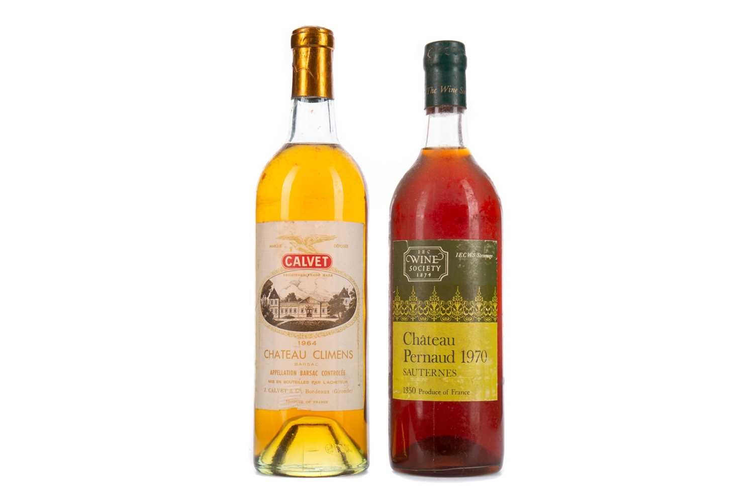 Lot 263 - CHATEAU CLIMENS 1964, AND CHATEAU PERNAUD 1970