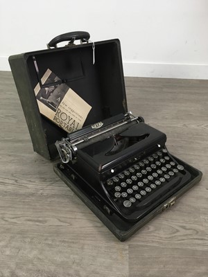 Lot 625 - A VINTAGE ROYAL PORTABLE TYPEWRITER