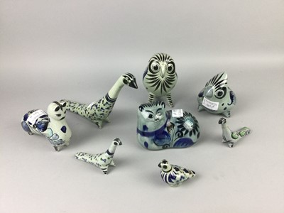 Lot 660 - A LOT OF MEXICAN POTTERY FIGURES OF ANIMALS