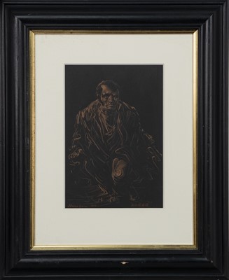 Lot 205 - RABBIE, A MIXED MEDIA BY PETER HOWSON